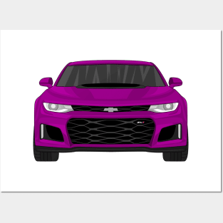 CAMARO PURPLE Posters and Art